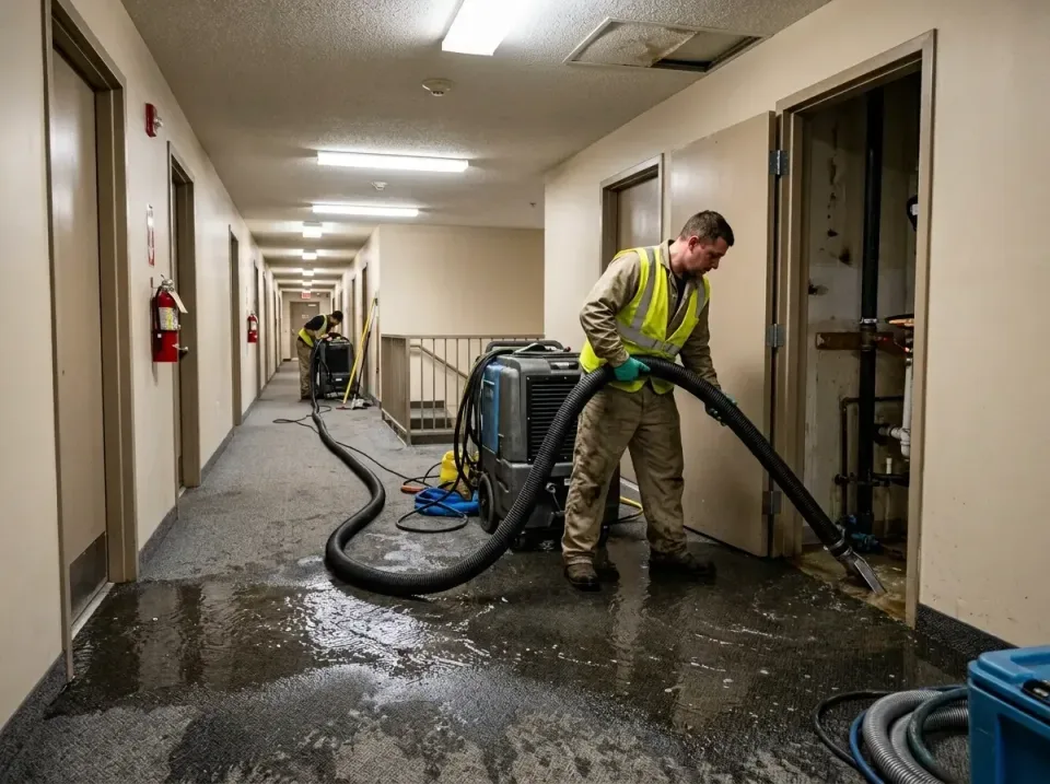 multi-unit-apartment-hallway-f-005 — frequently asked questions, Emergency Burst Pipe Water Extraction & Removal in Casey, IL